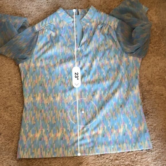 Vintage 60s 70s Psychedellic Top by Myrette - Picture 7 of 7